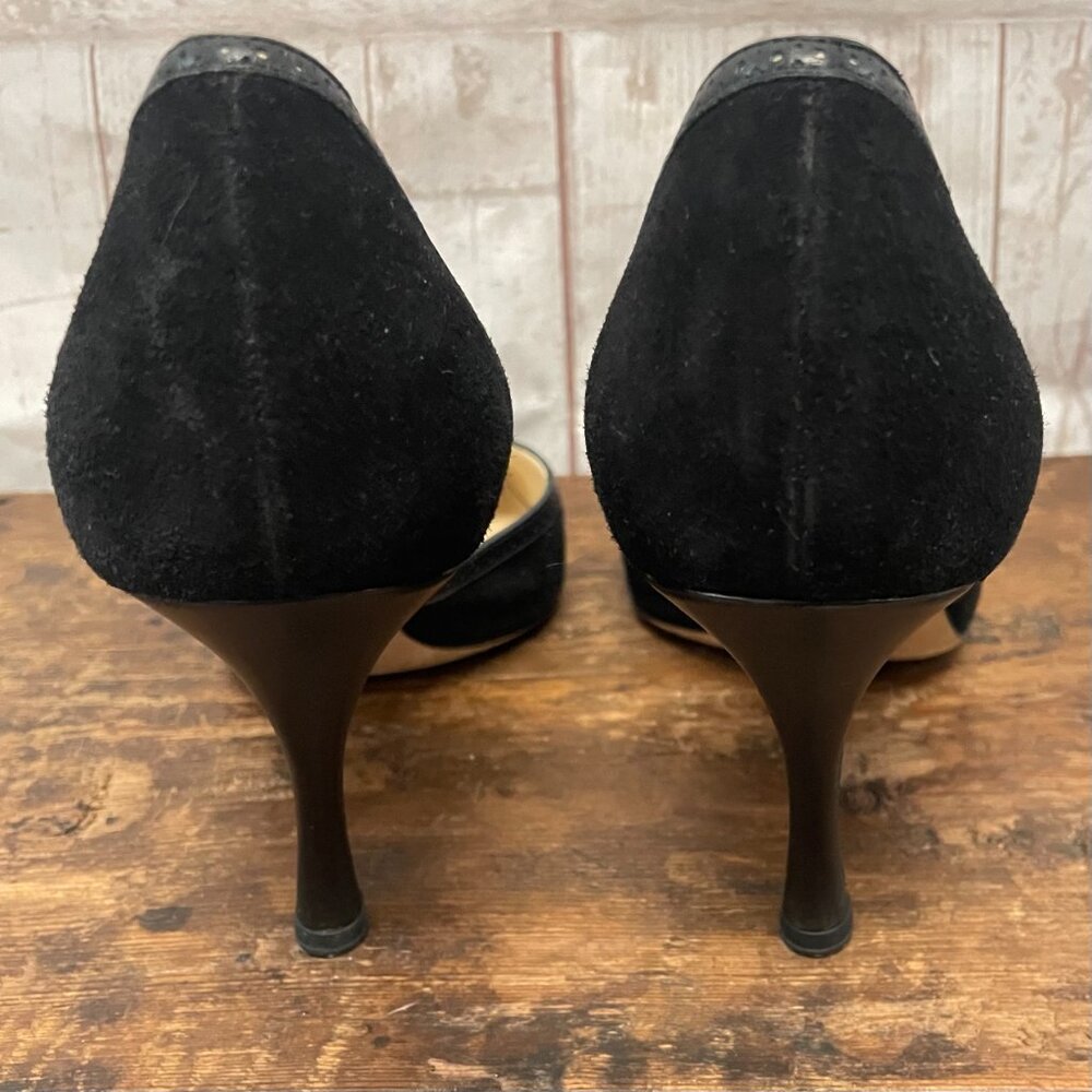 Alexandra Neel Suede D'Orsay Pumps - Picture 7 of 9